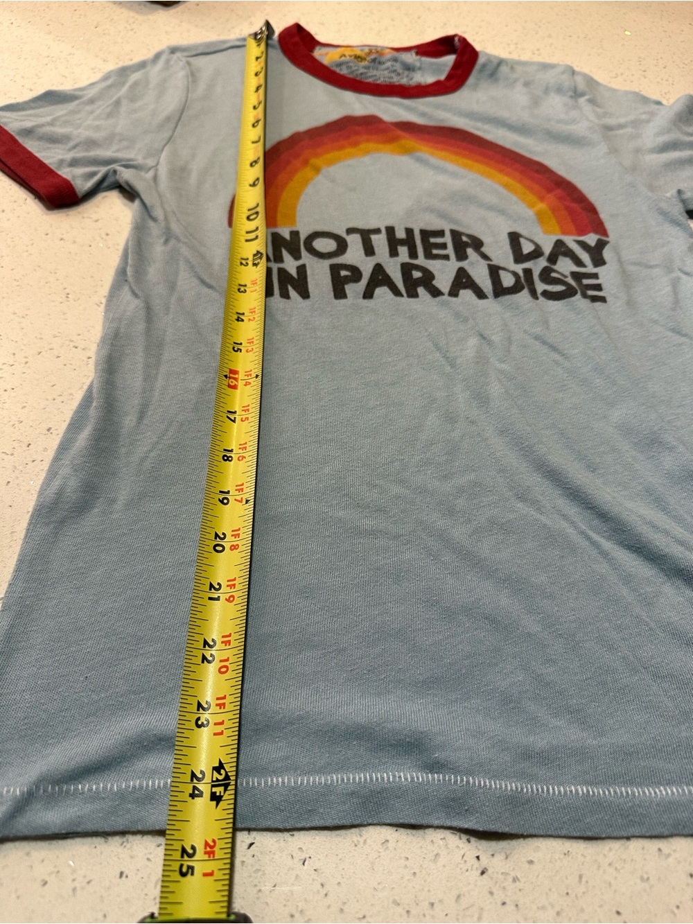 Aviator nation / rare “another day in paradise” ringer tee in GUC! - Picture 7 of 14